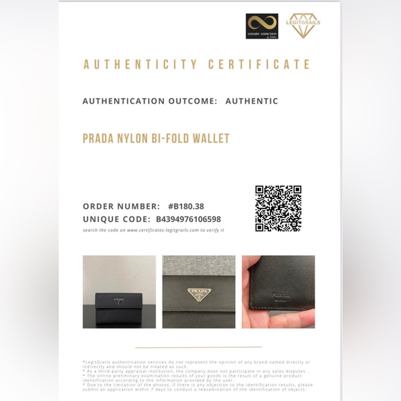 Prada Black Tessuto Bi-fold Wallet - Picture 12 of 12